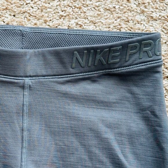 ⛷️ Nike ⛷️ Pro Hyperwarm AR4733-021 Women's Advance Performance Leggings Grey, M - Picture 7 of 11